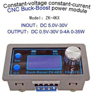 1Pcs ZK-4KX Cnc Dc Dc Buck Boost Converter Cc Cv 0.5-30V Verstelbare 4A Supply Opladen Grijs voor Solar Gereglementeerde Power Batte U7B9