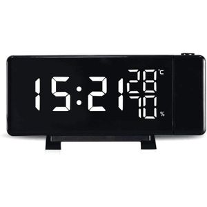 Css Projectie Wekker, Led Grote Digitale Displaydual Alarm Indoor Thermohygrometer Display