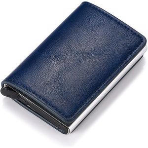 Man Vrouwen Smart Wallet Business Kaarthouder Hasp Portemonnee Aluminium Metal Credit Business Mini Card Wallet