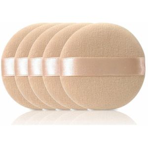 10 Stuks Make Up Bladerdeeg Ronde Vorm Facial Gezicht Lichaam Powder Foundation Puff Draagbare Zachte Cosmetische Puff Make-Up Foundation Spons