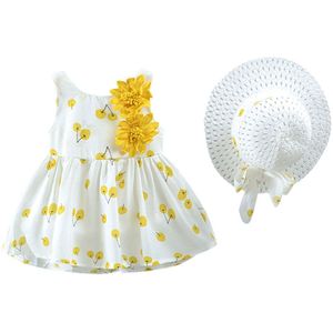 Maan Geprinte Bloemen Jurk Met Riem Aop Groen | Nono Kidswear Maan Geprinte Bloemen Jurk Met Riem Aop Groen | Nono Kidswear