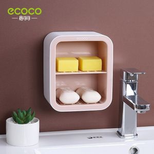 Ecoco - Dubbele Lade - Wall Mounted Zeepbakje - Badkamer Accessoires