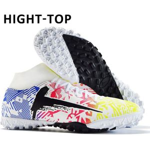 Mwy Voetbal Schoenen Kids Outdoor Jongens Tf Voetbal Laarzen Hoge Enkel Kids Schoenplaten Training Meisje Voetbal Sport Sneakers