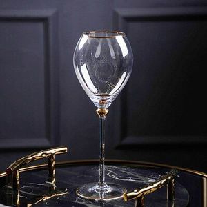 High-End Goud Geschilderde Cup Mond Champagne Glazen Club Tafel Goblet Bar Ktv Wijn Cup Fijne Bruiloft Glazen Voor champagne Verre