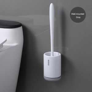 Siliconen Tpr Toiletborstel En Houder Quick Afvoer Borstel Gereedschappen Voor Wc Huishoudelijke Wc Floor Badkamer Accessoires Sets