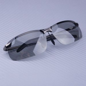 Citall Zwart UV400 Mannen Gepolariseerde Fotochrome Overgang Lens Zonnebril Heren Outdoor Rijden Vissen Sport Bril