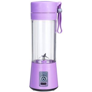 380Ml Draagbare Elektrische Fruit Juicer 4/6 Blades Thuis Usb Oplaadbare Smoothie Maker Blender Machine Sport Fles Sap Cup