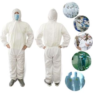 Waterdichte Olie-Slip Wegwerp Beschermende Overall Hooded Pak Ademend Bijenteelt Antistatische Chemische Werk ClothingL-3XL