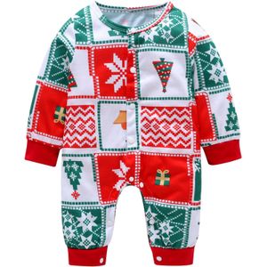 Pasgeboren Baby Jongens Meisjes Katoen Xmas Rits Romper Jumpsuit Outfits Set Baby Meisje Jongen Kerst Xmas Romper Baby Meisje Jongen