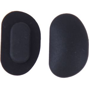 2 Pairs Zwart Siliconen Zonnebril Zachte Neus Pads Hollow Out Ademend Comfortabele Bril Anti-Slip Pad