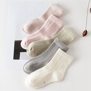 Kids Sokken Peuters Meisjes effen kleur streep sokjes Zachte Katoenen Kant baby Sokken Kids kniekousen meisje