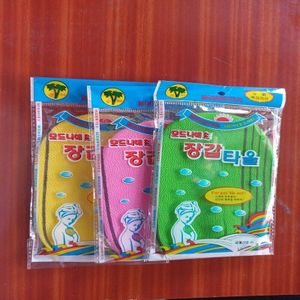 5 pack exfoliating cleaning cloth japan nylon bath towel skin polishing towel
