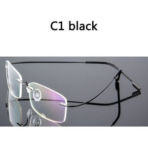 BOYSEEN Randloze Bril Mannen Titanium Legering Fold Vrouwen Vierkante Brillen Ultralight Frameloze Brillen