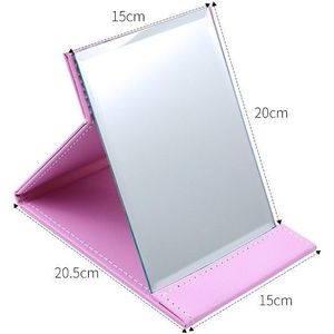 Vouwen Lederen Tafel Traveling Hand Make-Up Spiegel Compact Opvouwbaar Spiegels Beauty Cosmetische Spiegel Makeup Tools