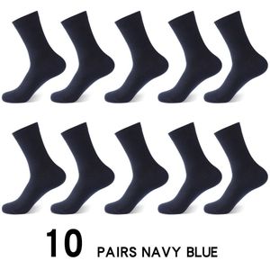 10Pairs Casual Bamboevezel Mannen Sokken Business Ademend Deodorant Compressie Sokken Mannen Lange Big Size Eur 38-46