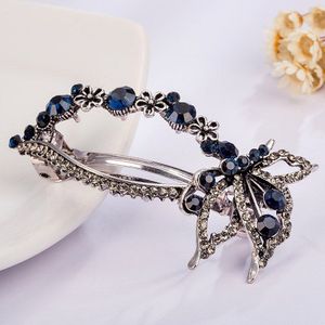 Easya Vintage Antieke Metalen Kristal Hart Haarspelden Paars Blauwe Vlinder Bloem Haarspelden Voor Vrouwen Haar Accessoires