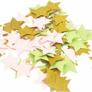 100 Stk/pak Ster Glitter Papier Confetti Sequin Christmas Party Tafel Scatter Decor Diy Leveranties