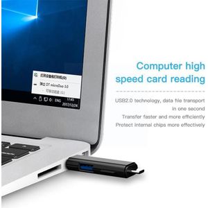 5in1 Multi Otg Card Reader Micro-sd / Sd Card / Usb Computer Phone / Reader Universal Support Android / Tf Type-c Type-c E8t4
