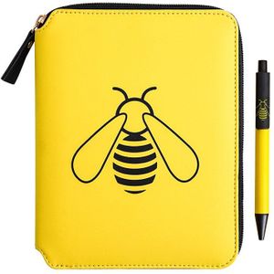 B6 Notebook Spiraal Journal Met Pen Dagboek Bee Agenda Planner Oragnizer Lijn Notepad Rits Note Boek Reiziger Dagelijks Handbook Set