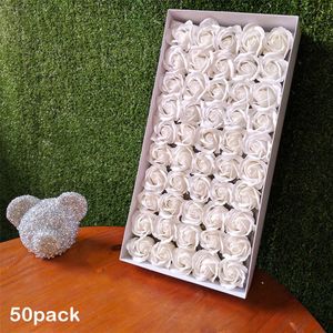 50 Pcs Kunstmatige Rozen Foam Decoratie Bloemen Real Looking Hanger Voor Valentijnsdag Moederdag Boeket Diy Wieden Douche pa