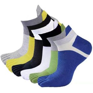 10 Paar Heren Sokken Vijf Vinger Sok Comfortabele Mannen Top Vrouwen Guy Vijf Vinger Puur Zacht Katoen anti-Slip Teen Sokken