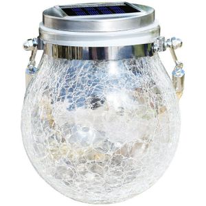 Solar Led Lamp Crack Opknoping Licht Bal Glazen Pot Licht Outdoor Tuin Decoratie Boom Licht Koperdraad Licht Kerst Licht