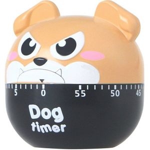 1 Pc Grappige Mooie Animal Hond Timer Cartoon Creatieve Keuken Mechanische Klok Set Tijd Herinneringen Countdown Koken Gereedschap Levert