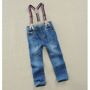 En Najaar Jongen Denim Overalls Casual Broek Kinderen Midden En Kleine Kinderen