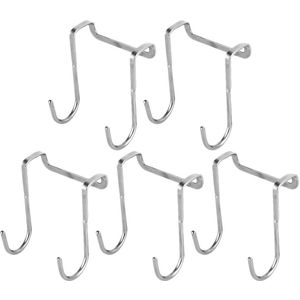 5Pcs Nuttig Praktische Haak Hanger Badkamer Haak Huis Wandrek Voor Kleding Opknoping