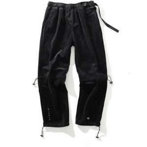 Ewq/Tij Hip-Hop Mannen Broek Streetwear Brief Geborduurd Losse Direct Casual Corduroy Trouers Voor Mannelijke En vrouwelijke 19H-a84