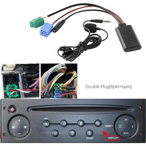Auto Bluetooth 5.0 Aux Kabel Microfoon Handsfree Mobiele Telefoon Gratis Bellen Adapter Voor Renault 2005
