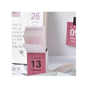 Mini Desktop Papier Kalender Dagelijks Scheduler Tafel Planner Jaarlijks Organisator Draagbare LB88