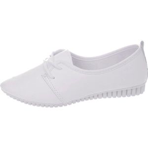 Vrouwen Oxford Platte Lente Schoenen Voor Vrouw Lederen Flats Zomer Brogues Vintage Veters Loafers Casual Sneakers Schoenen # T2G