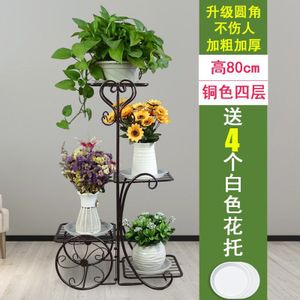 Indoor Woonkamer Bloem Stand Grond Multi-layer Plastic Bloempot Plank Eenvoudige Balkon Floor Opknoping Orchidee Stand Europese