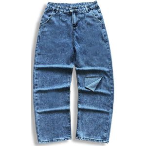 Privathinker Blauw Hip Hop Ripped Heren Jeans Zomer Oversize 5XL Jeans Man Losse Streetwear Vintage Mannelijke Denim Broek
