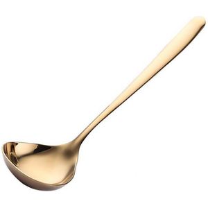Ronde Soeplepel Roestvrijstalen Soeplepel Lange Steel Koken