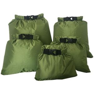 5 stks/set Gecoat waterdicht dry bag Storage Pouch siliconen stof druk Rafting Kano Varen dry bag 1.5/2.5/ 3.5/4.5/6L