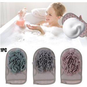 Thuis Draagbare Scrub Bad Spons Wisp Douche Scrubber Dubbelzijdig Body Reinigingsborstel Handschoenen Douche Massage Handdoek Bal