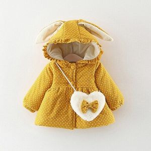 Pasgeboren Baby Meisje Kleding Bloemen Hooded Katoen Gewatteerde Jas Bovenkleding Voor 1 Jaar Baby Verjaardag Kleding Meisjes Outfits jas