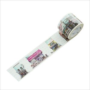 Vintage Reizen Kaart Timeline Schema Retro Ticket Postzegels Poststempel Japan Winkels Washi Tape Diy Planner Scrapbooking Masking Tape