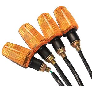 4 Stuks Universele Motorcycle Knipperlichten Blinker Bulb Amber Knipperlicht Voor Honda Kawasaki Suzuki Yamaha Lamp