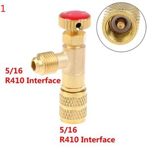 Vloeibare Veiligheidsklep R410A R22 Airconditioning Koelmiddel 1/4 &quot;Veiligheid Adapter Airconditioning Reparatie En Fluoride