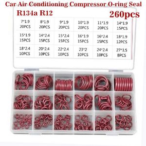 Hnbr Rubber Rood R134a R12 O-Ring Seal Kit Assortiment Set Voor Auto Automotive A/C Airconditioning systeem