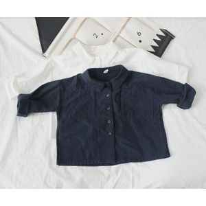 Lente Baby Jongens Shirts Retro Linnen Katoen Lange Mouwen Kinderen Kleding Casual Tops Zakken Koreaanse Stijl Overhemd