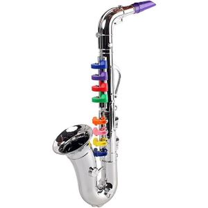 Simulatie 8 Tones Saxofoon Trompet Kinderen Muziekinstrument Toy Party Props G92F