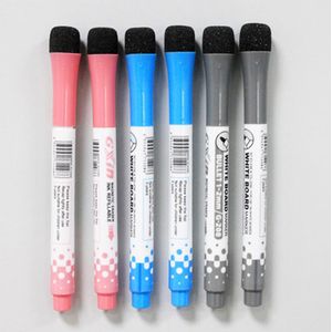 Kinderen Magnetische Veeg Marker Pen Niet Giftig Draagbare Leuke Whiteboard Pen Met Gum Kantoor Schoolbenodigdheden