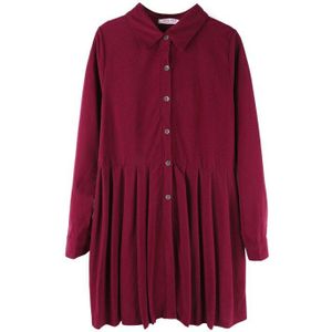 Moederschap Shirts Geplooide Taille Knop Corduroy Moederschap Blouses Lange Mouw Mode Zwangerschap Tops Kleding Voor Zwangere Vrouwen