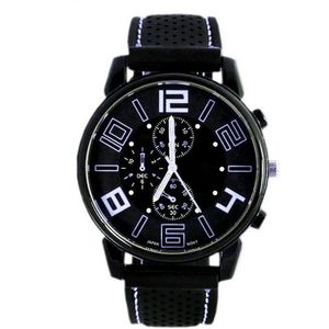 Nieuw Mannen Quartz Analoog Horloge Siliconen Band Band Ronde Wijzerplaat Sport Polshorloge BN99