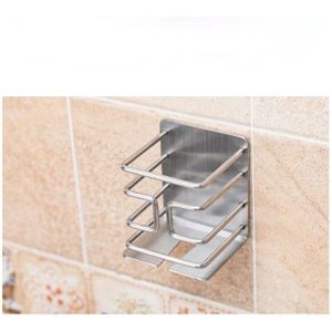 Zelfklevende Muur Gemonteerde Multifunctionele Elektrische Scheerapparaat Rack Badkamer Rack 304 Rvs Beugel