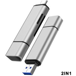 Mini Type C Duurzaam Geheugenkaart Adapter Usb 3.0 Otg Kaartlezer Laptop Telefoon Sd Tf Hoge Snelheid Thuis